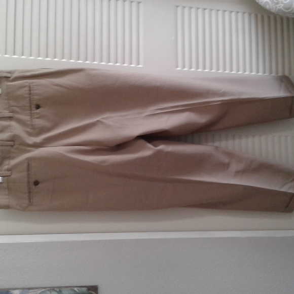 Bundle of 4  Mens Name Brand Dress Pants. 4 diff colors, all with bottom cuffs. - Picture 3 of 16